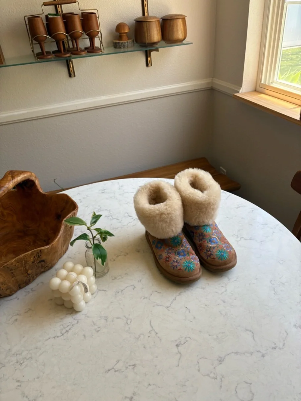 Embroidered Floral Ugg Boots 6